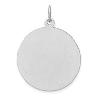 Sterling Silver Platinum-plated Enamel St. Christopher Medal view 3