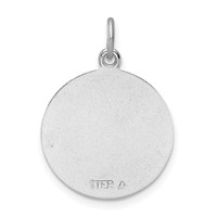 Sterling Silver Platinum-plated & Gold-tone St. Michael Medal view 3