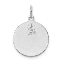 Sterling Silver Platinum-plated & Gold-tone St Peregrine Medal view 3