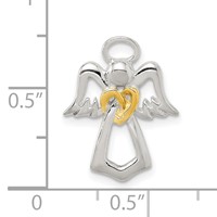 Sterling Silver & Gold-tone Angel Chain Slide view 4