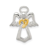 Sterling Silver & Gold-tone Angel Chain Slide view 1