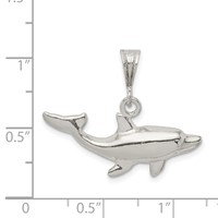 Sterling Silver Dolphin Charm view 3