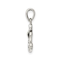 Sterling Silver Polished Anchor Pendant view 2