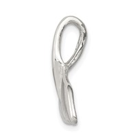 Sterling Silver Whale Tail Charm view 2
