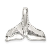 Sterling Silver Whale Tail Charm view 4
