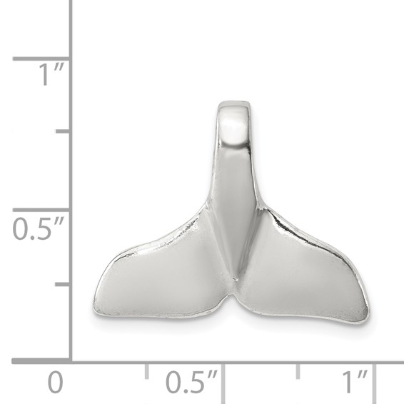 Sterling Silver Whale Tail Charm