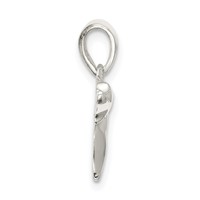 Sterling Silver Polished Chai Symbol view 2