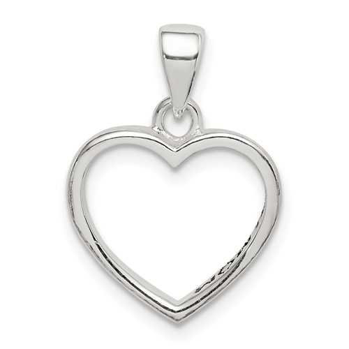 Sterling Silver Enamel LOVE YOU MOM Heart Pendant