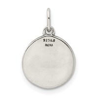 Sterling Silver Enameled I Love You to the Moon and Back Charm with Moon and Star view 3