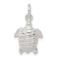 Sterling Silver Turtle Charm view 1