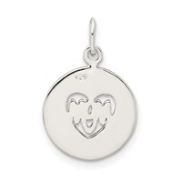 Sterling Silver Enamel Mom Charm view 3