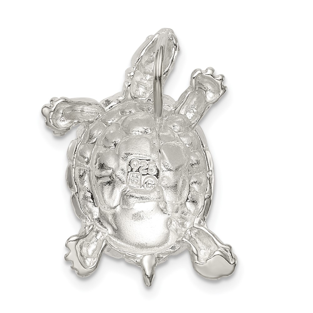 Sterling Silver Turtle Charm (QC950)