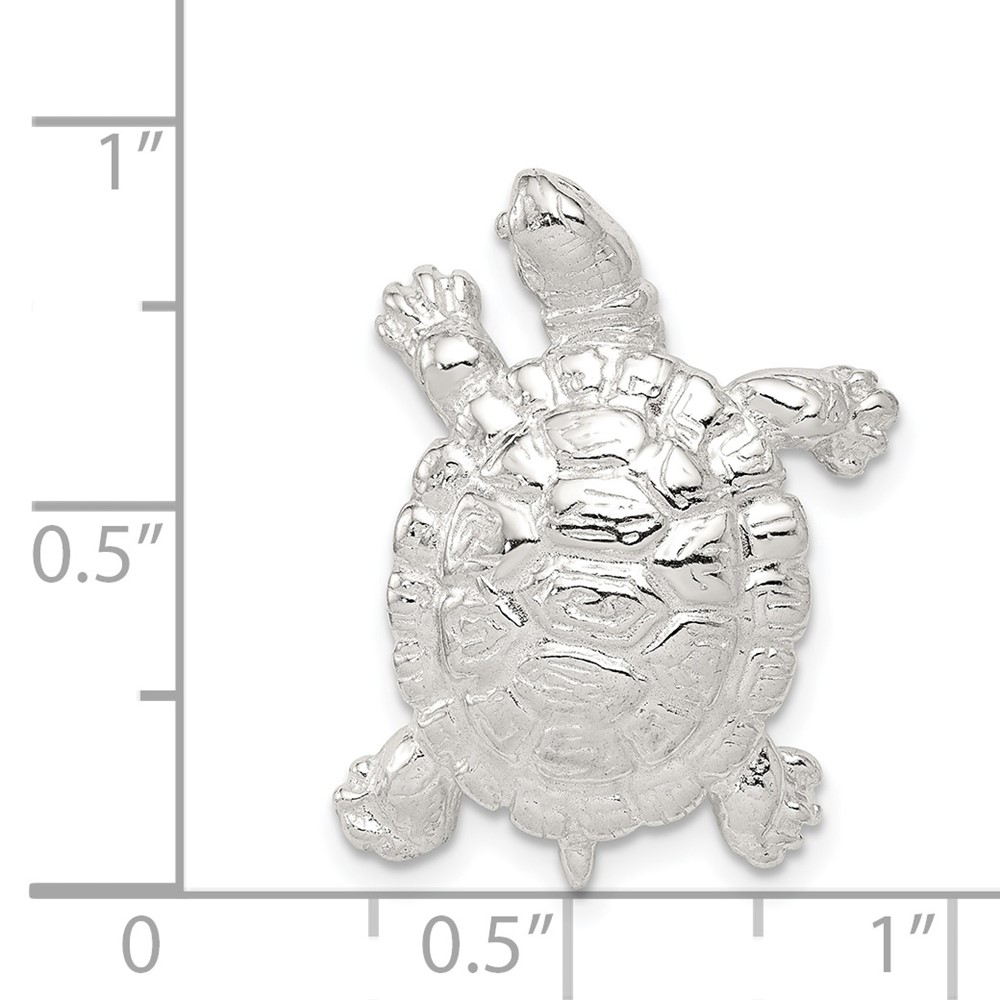 Sterling Silver Turtle Charm (QC950)