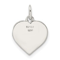 Sterling Silver Enameled MY Family Heart Charm view 3