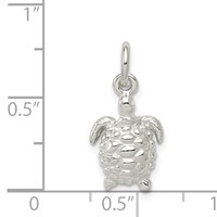 Sterling Silver Turtle Charm view 3