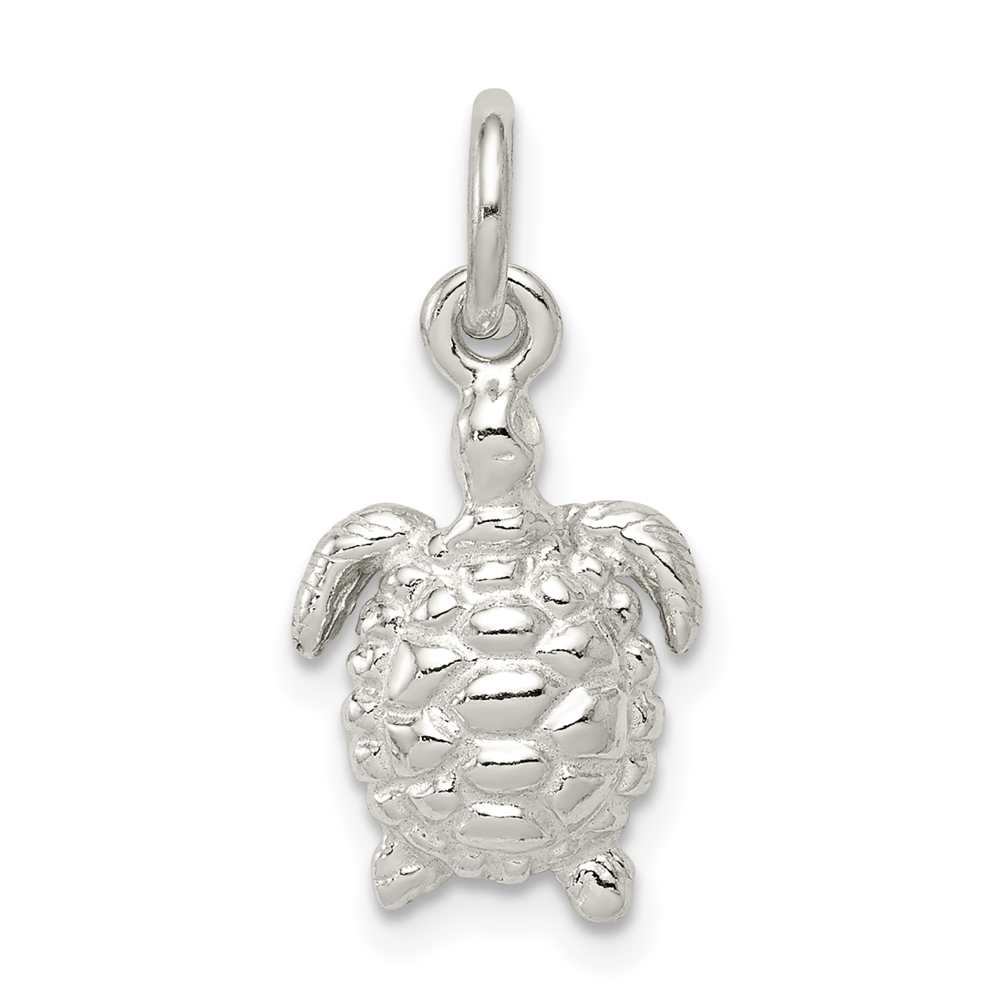 Sterling Silver Turtle Charm (QC951)