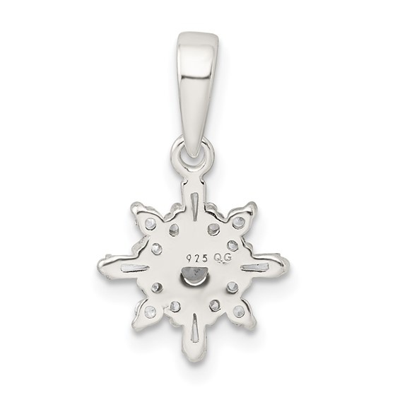 Sterling Silver Fancy CZ Pendant