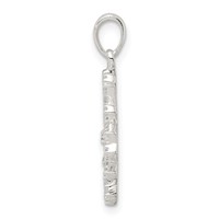 Sterling Silver CZ Snowflake Pendant view 2