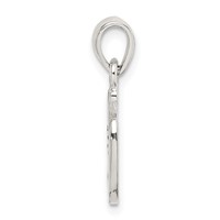 Sterling Silver Enamel Good Luck Horse Shoe Pendant view 2
