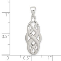 Sterling Silver Polished Celtic Pendant view 4
