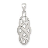 Sterling Silver Polished Celtic Pendant view 1