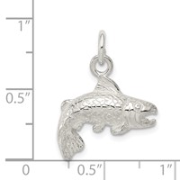 Sterling Silver Fish Charm view 3