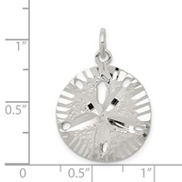 Sterling Silver Sand Dollar Charm view 3