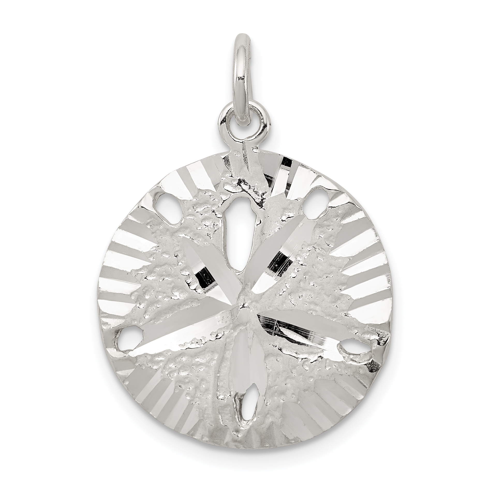 Sterling Silver Sand Dollar Charm (QC958)