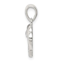 Sterling Silver Polished Dolphin Pendant view 2