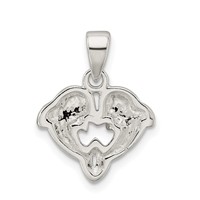 Sterling Silver Polished Dolphin Pendant view 3