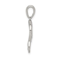 Sterling Silver Diamond-cut Elephant Pendant view 2