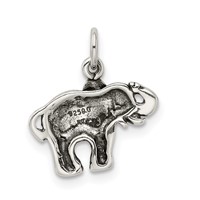 Sterling Silver Antique Elephant Charm view 3