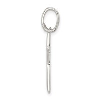 Sterling Silver Polished Cross Pendant view 2