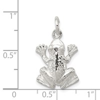 Sterling Silver Frog Charm view 3