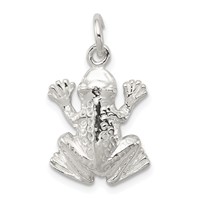 Sterling Silver Frog Charm view 1
