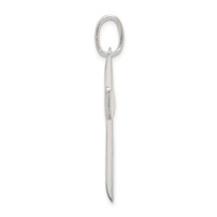 Sterling Silver Polished Cross Pendant view 2