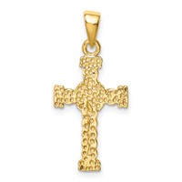 Sterling Silver & Gold-plated Twisted Cross Pendant view 3