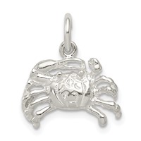 Sterling Silver Crab Charm view 1