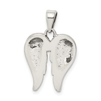 Sterling Silver Antiqued Wing Pendant view 3