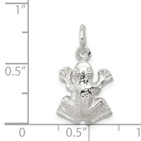 Sterling Silver Frog Charm view 3