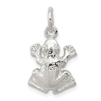 Sterling Silver Frog Charm view 1