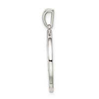 Sterling Silver Rhodium-plated & CZ Aries Zodiac Pendant view 3