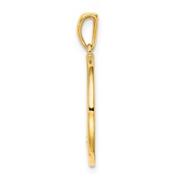 Sterling Silver Gold-plated & CZ Cancer Zodiac Pendant view 2