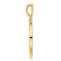 Sterling Silver Gold-plated & CZ Leo Zodiac Pendant view 2