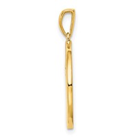 Sterling Silver Gold-plated & CZ Libra Zodiac Pendant view 2