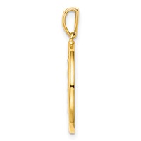 Sterling Silver Gold-plated & CZ Scorpio Zodiac Pendant view 2