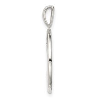 Sterling Silver Rhodium-plated & CZ Sagittarius Zodiac Pendant view 2