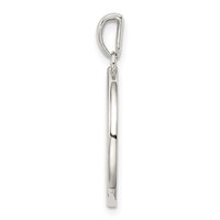Sterling Silver Rhodium-plated & CZ Capricorn Zodiac Pendant view 2