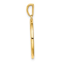 Sterling Silver Gold-plated & CZ Capricorn Zodiac Pendant view 2