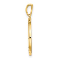 Sterling Silver Gold-plated & CZ Aquarius Zodiac Pendant view 2